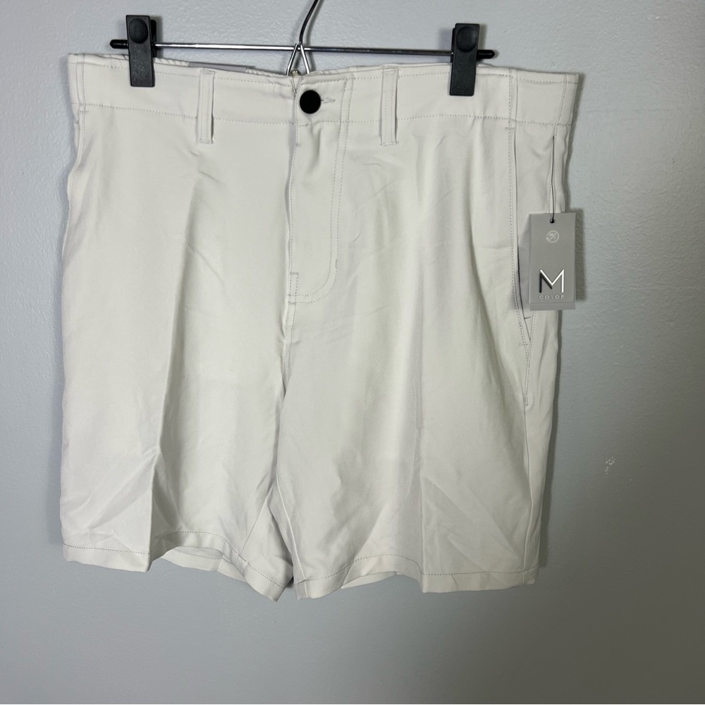 MAVEN CO-OP Solid Stretch Short COLOR: Ecru